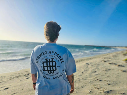 Classic Baby Blue Cropped Tee