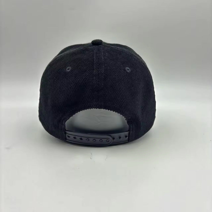 Classic Black Corduroy Cap