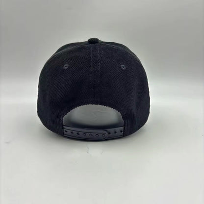 Classic Black Corduroy Cap