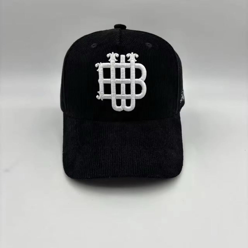 Classic Black Corduroy Cap