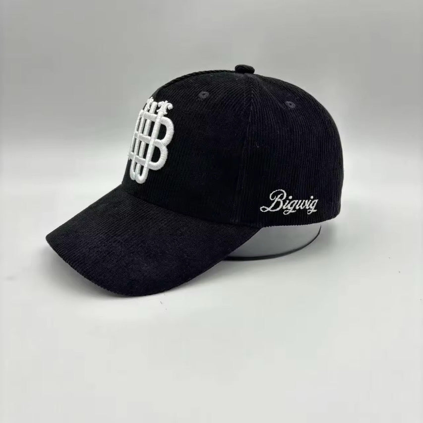 Classic Black Corduroy Cap