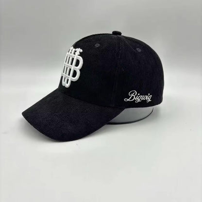 Classic Black Corduroy Cap