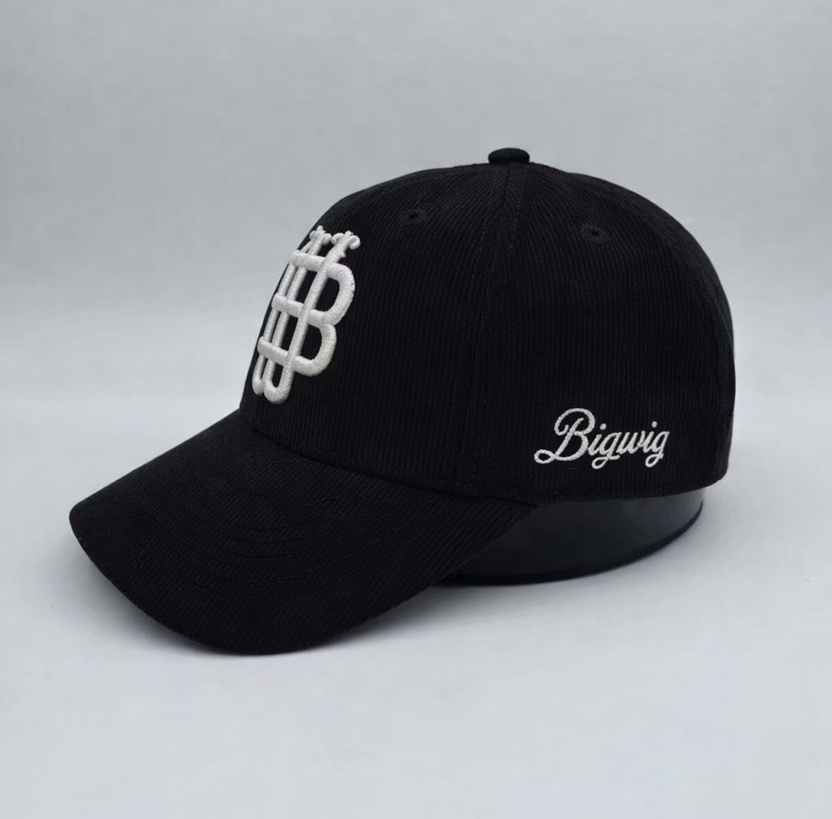 Classic Black Corduroy Cap