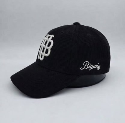 Classic Black Corduroy Cap
