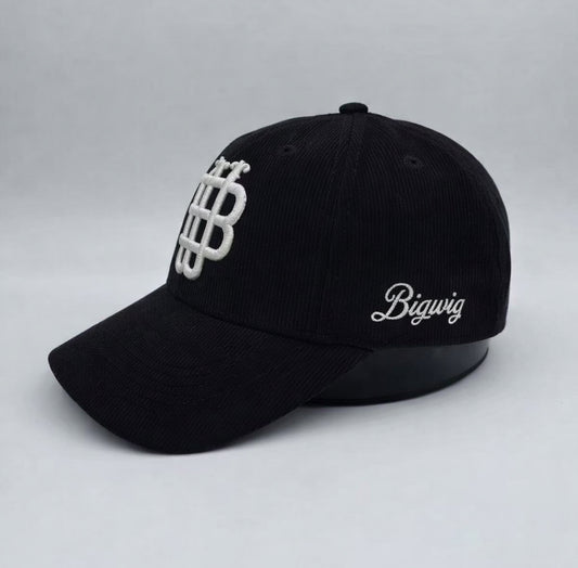 Classic Black Corduroy Cap