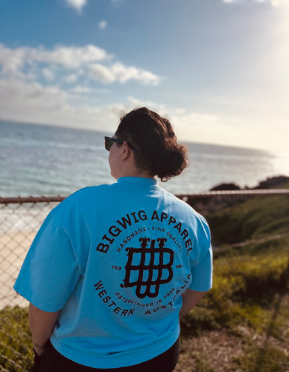 Classic Baby Blue Cropped Tee