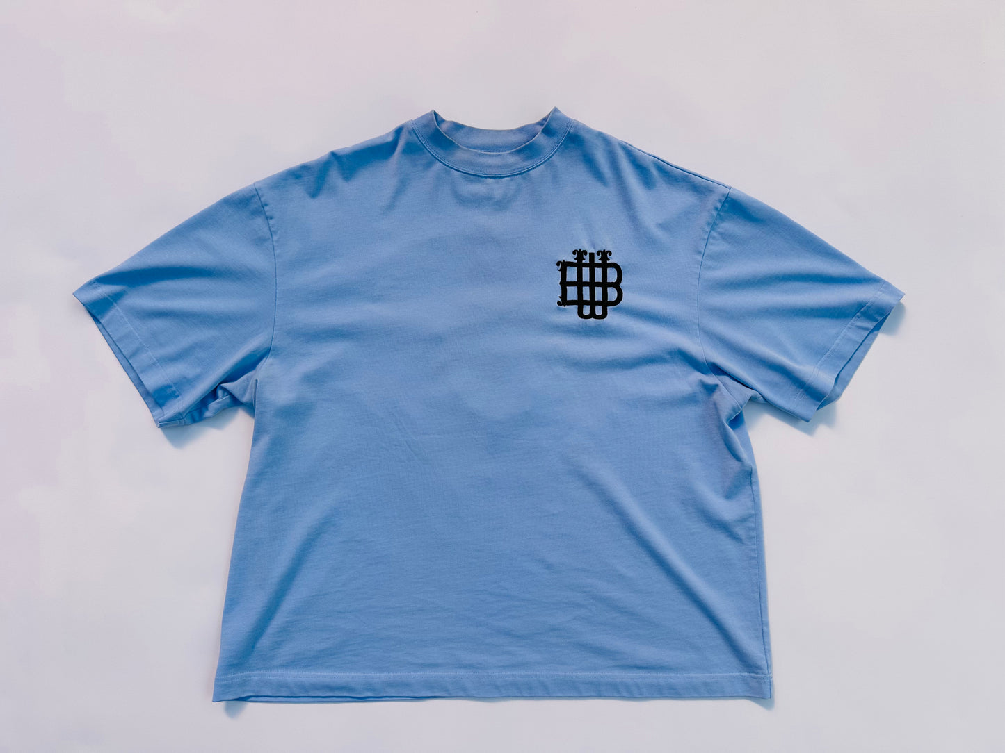 Classic Baby Blue Cropped Tee