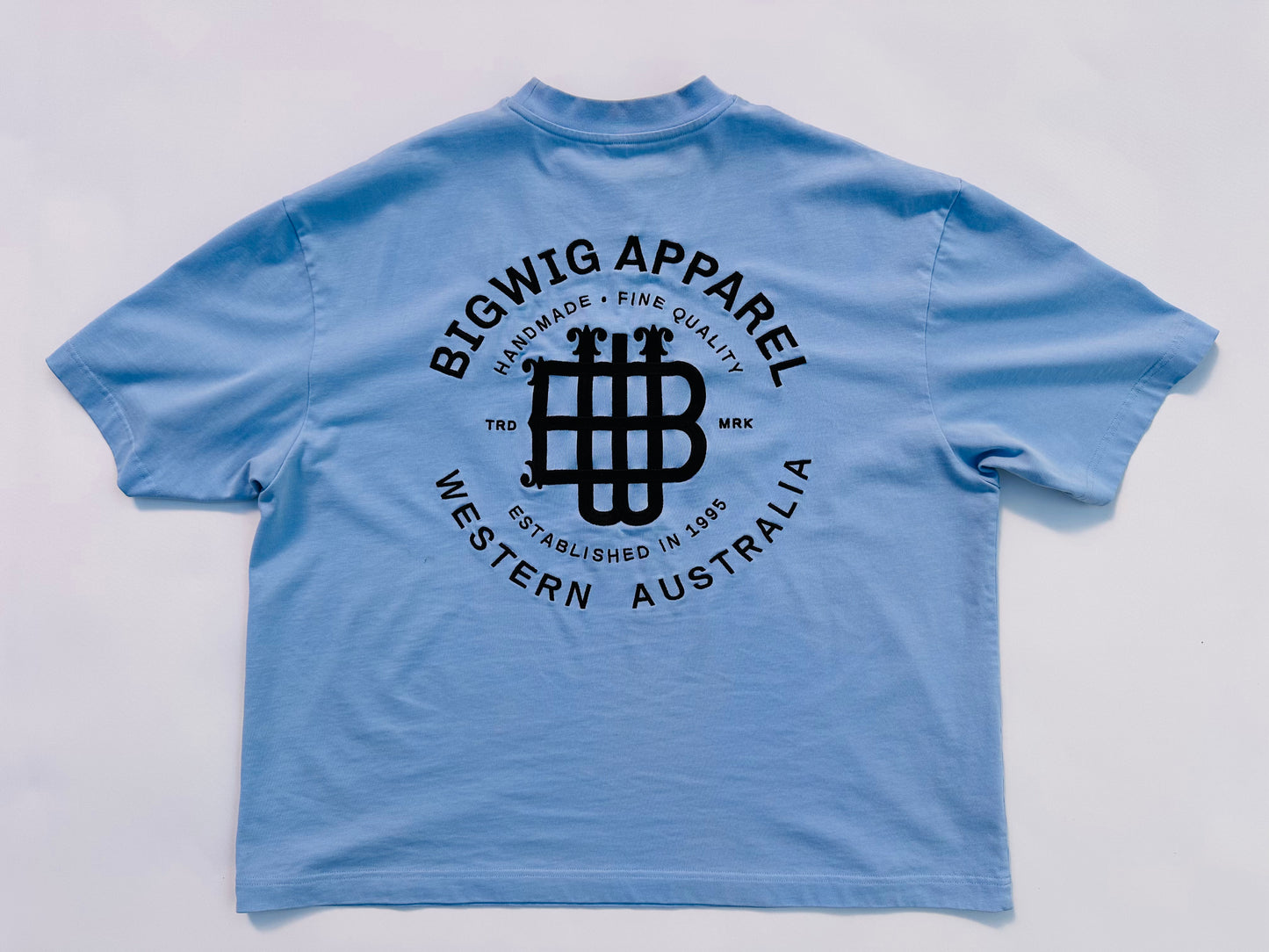 Classic Baby Blue Cropped Tee