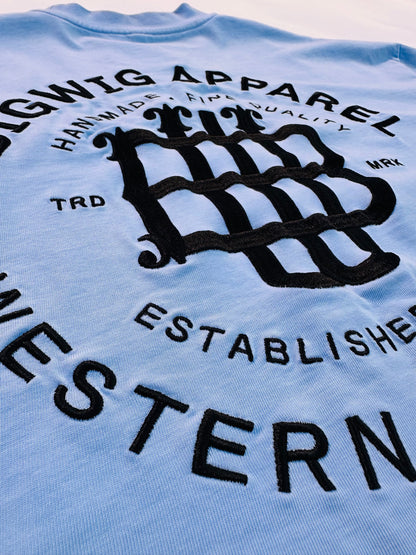 Classic Baby Blue Cropped Tee