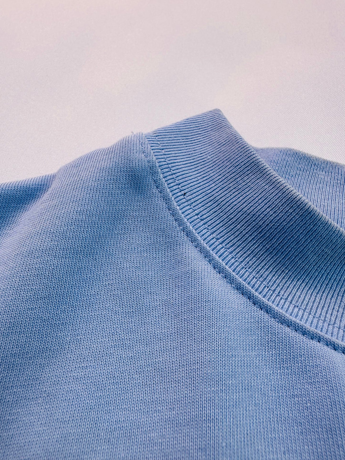 Classic Baby Blue Cropped Tee