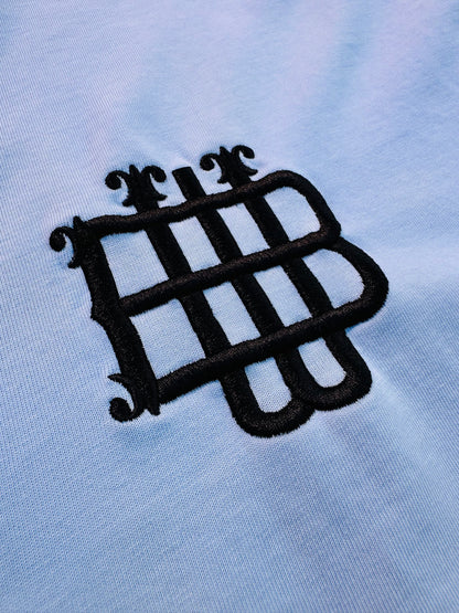 Classic Baby Blue Cropped Tee